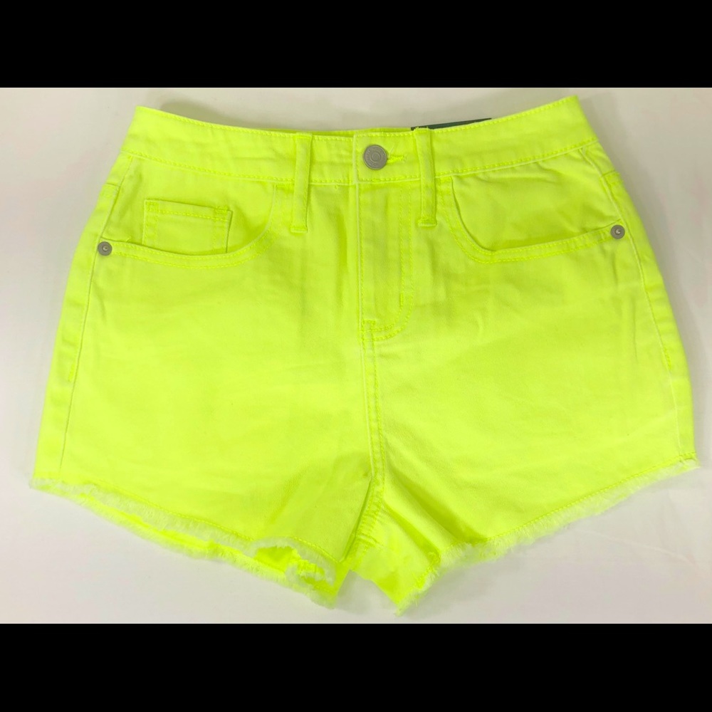 NEW Wild Fable Neon Yellow Cut Off Jean Shorts